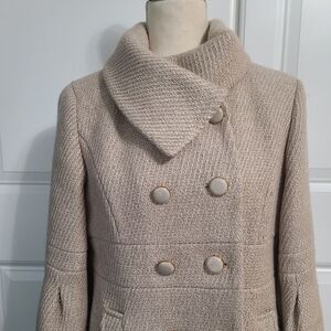 Gold Shimmer Pea Coat